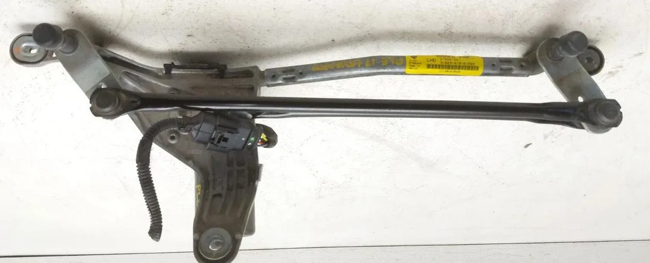Complete Maserati M156 windshield-wiper module with motor, linkage, support structure, and pivots